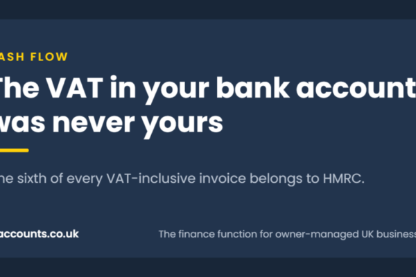 The VAT in your bank account was never yours, AI Accounts article graphic